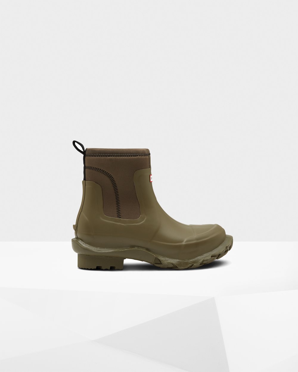 Womens Hunter Stella Mccartney X - Chelsea Boots Olive - 6745-PCGTI